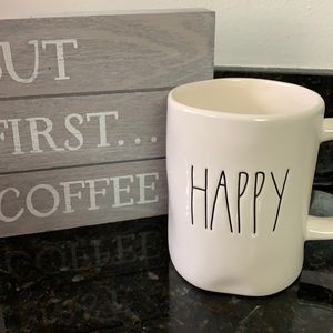 Rae Dunn HAPPY mug